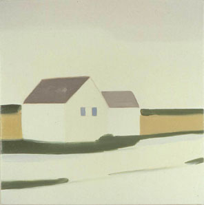 Maureen Gallace, Sledding, oil on linen, 25.5 x 25.5 cm 2000, courtesy www.maureenpaley.com