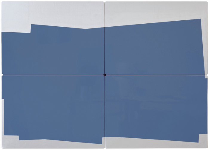 C_26.451, 2010 Lacquer on metal shelves 70 x 100 cm