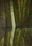 Ohne Titel (MoosraumX), 200 x 140 cm, Acryl, Öl auf Leinwand, 2011