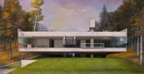 modern house 5 - 120cm x 220cm - oil/canvas - 2010 -