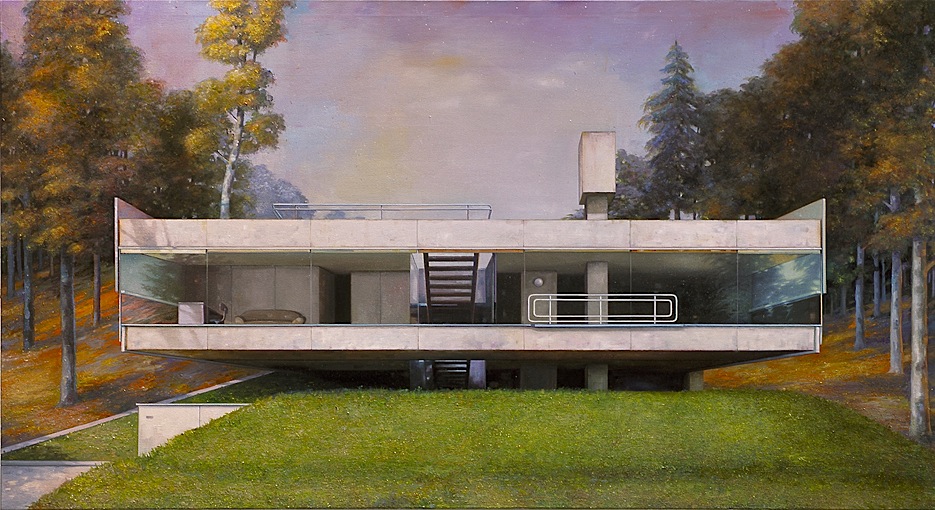 modern house 5 - 120cm x 220cm - oil/canvas - 2010 -