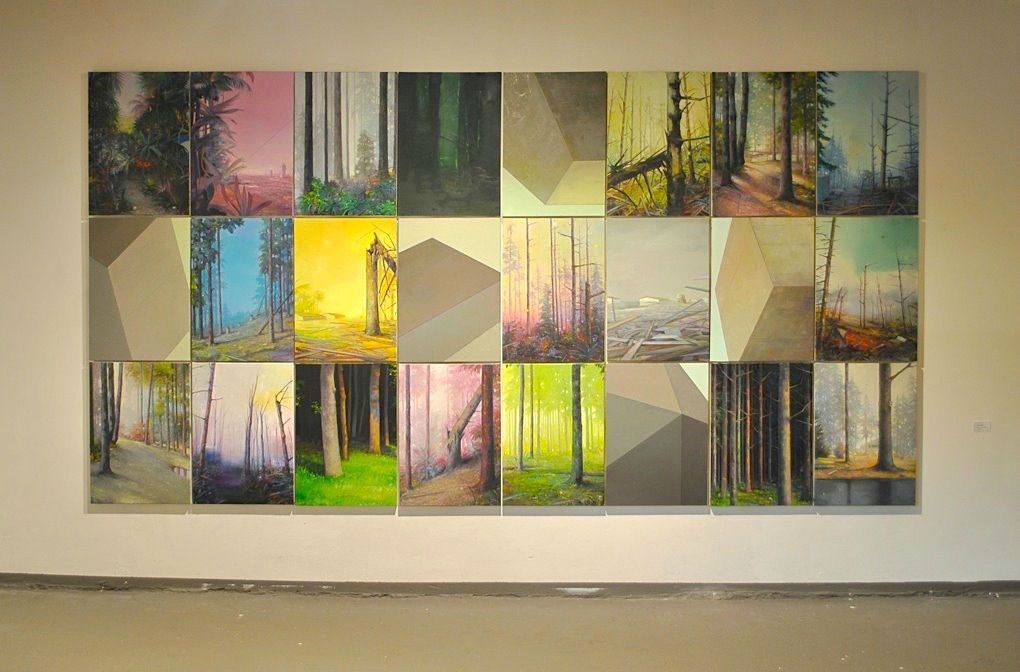 24 fragments : contaminated idylls - gesamt 210 x 400cm - 2010 : 11