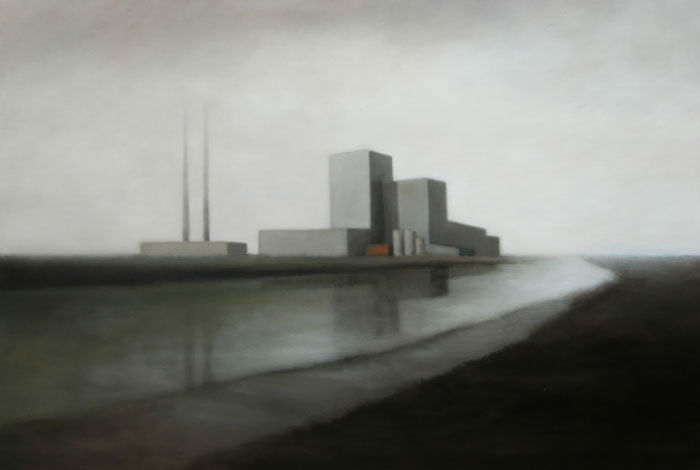  Site Industriel 153 (2011, 114x162 cm, huile sur toile)