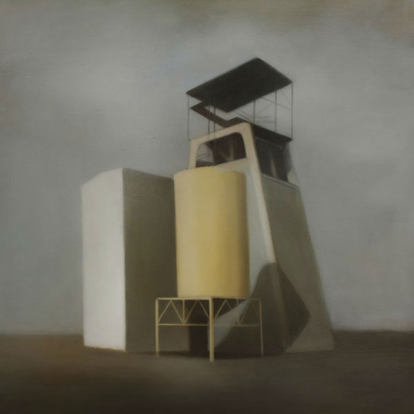 Site Industriel 180 (2012, 100x100 cm, huile sur toile)