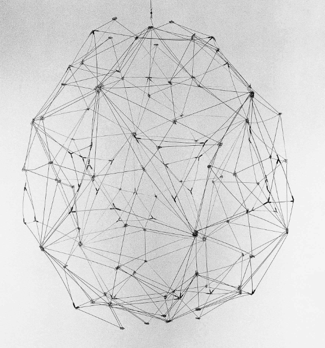 Gego Esfera Nº 5, 1977 Stahldraht mit Metallklammern, 90 x 80 x 80 cm Fundacion Gego Collection at the Museum of Fine Arts Houston Foto: Anne & Thierry Benedetti © Fundación Gego Gego Esfera Nº 5, 1977 Stahldraht mit Metallklammern, 90 x 80 x 80 cm Fundacion Gego Collection at the Museum of Fine Arts Houston Foto: Anne & Thierry Benedetti © Fundación Gego