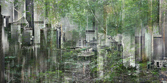 Sabine Wild: Hongkong_8756_1, 2014, C-Print auf Hahnemühle Photorag / Aludibond, 100 x 200 cm, Ed. 5 + 1 AP