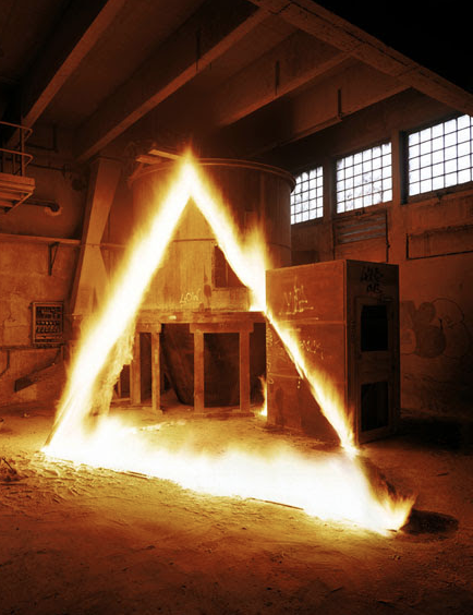 Georges Rousse: Grands Moulins, 2005