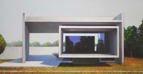 Jens Hausmann - Pavillon - 50 x 80 cm - Öl auf Leinwand - 2015