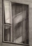 Window, 2012, Kohle auf Papier, 76,5 x 53,5 cm