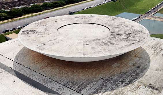 Vincent Fournier, Brasilia / Chamber of Deputies, Dome above the Assembly Room, 2012