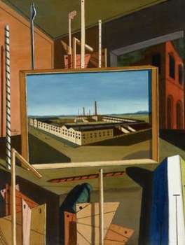 Metaphysical Interior with Large Factory, 1916, Staatsgalerie Stuttgart (c) VG Bild-Kunst, Bonn, 2016