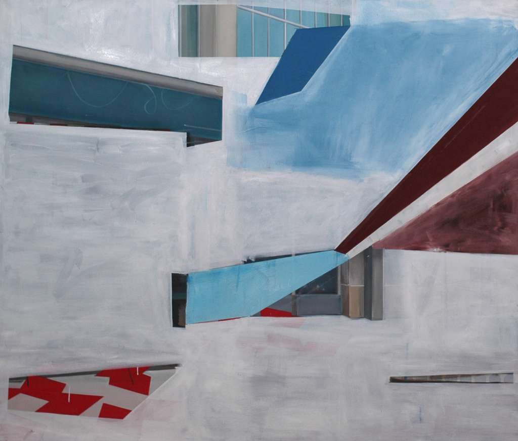 raumteile 2917, 110 x 130 cm, Öl auf Leinwand