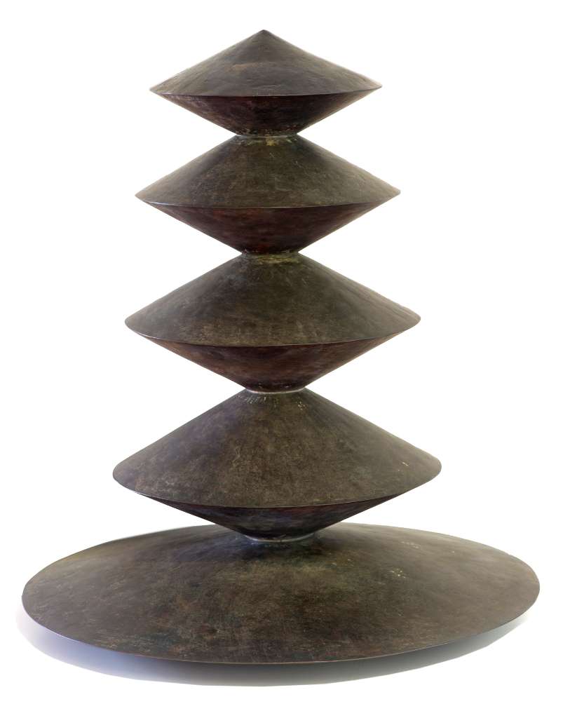Christian Abraham David, Pagode, Bronze, 2003 (Sammlung OEW Ravensburg)
