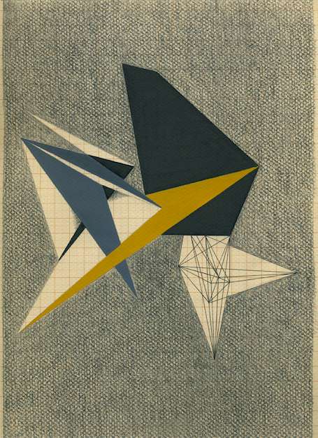 SAD DIAMOND (4) Pencil, gouache and ink on graph paper. 29,7 x 21 cm. 2014
