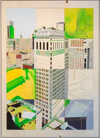 NY High - 2017 - 142x102x1 - Pigment on Wood