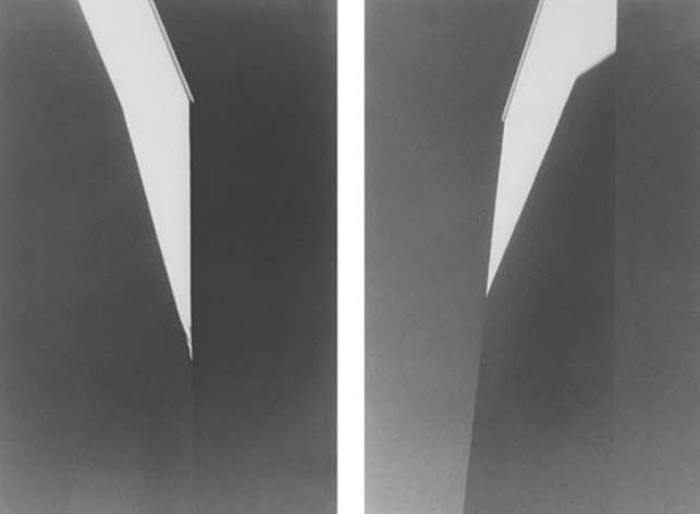 Yannig Hedel: "Les-Eclats-Blancs, 1-2", Vintage silver gelatin prints (1995), 56 x 36 cm each, Edition #1/8